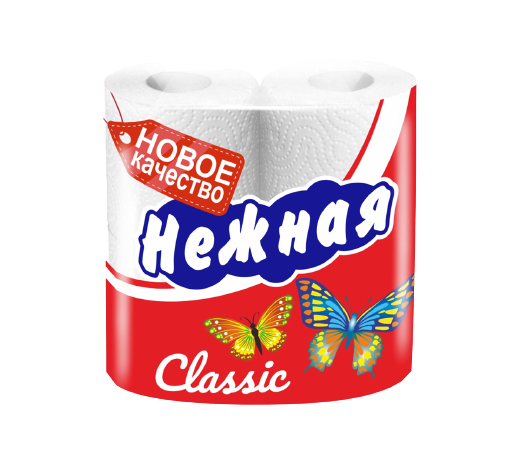 Туалетная бумага Нежная Classic