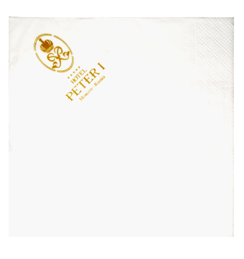Салфетка с логотипом Hotel Peter I